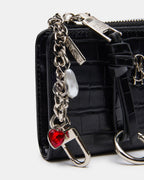 ENSEMBLE CADEAU PORTEFEUILLE SORELLA NOIR CROCODILE