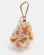 BRELOQUE SAC LAPIN MARRON