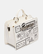 ENSEMBLE CADEAU SAC EVELYN STAMP BLANC/MULTICOLORE
