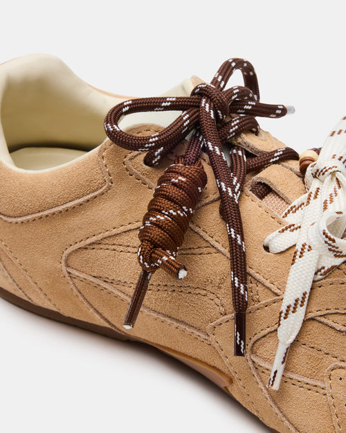 BRELOQUE À CHAUSSURES EN CORDE MARRON