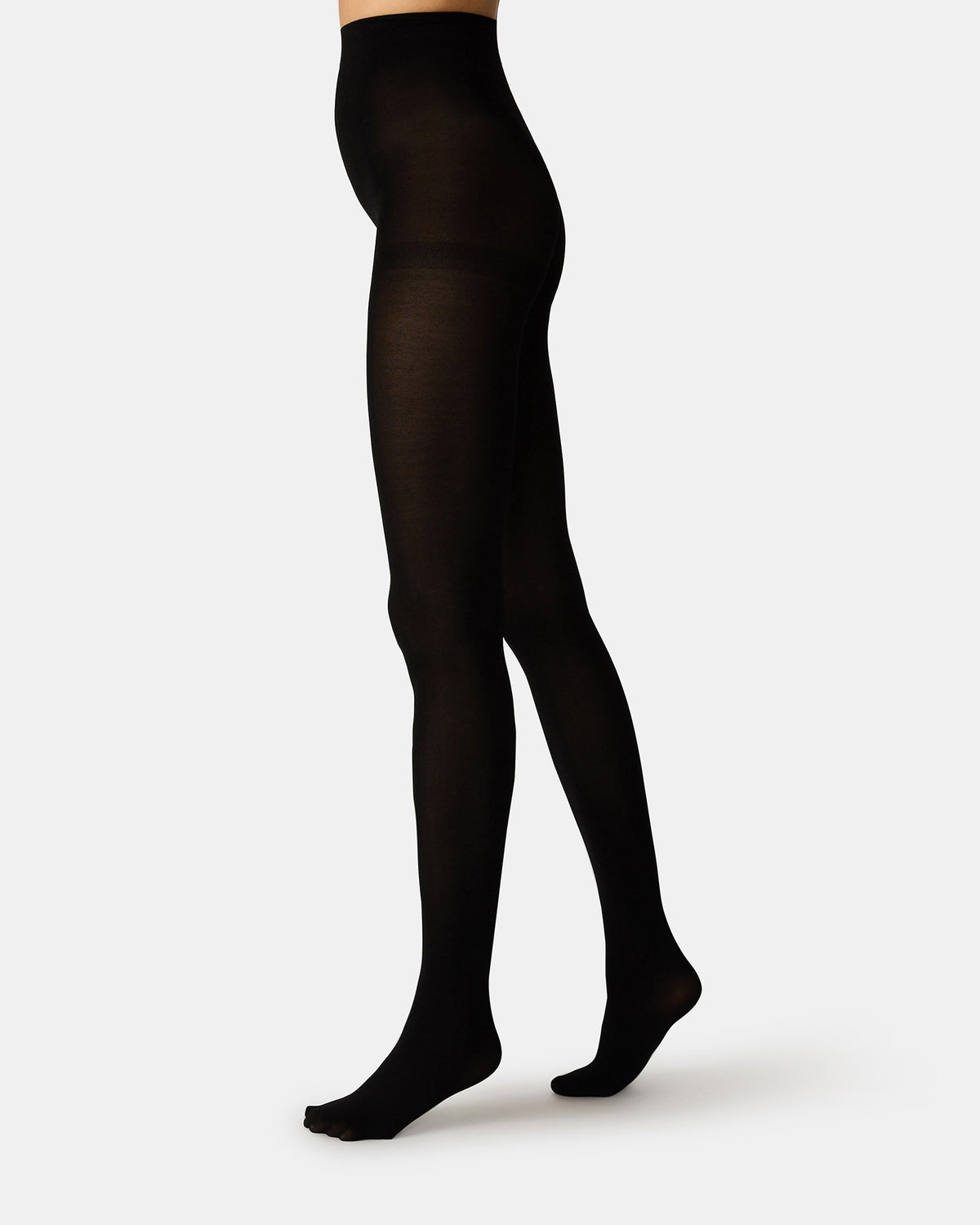 2 PACK SOLID OPAQUE TIGHTS DARK BROWN