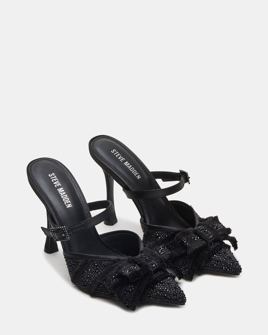 BAYLIN SATIN NOIR STRASS