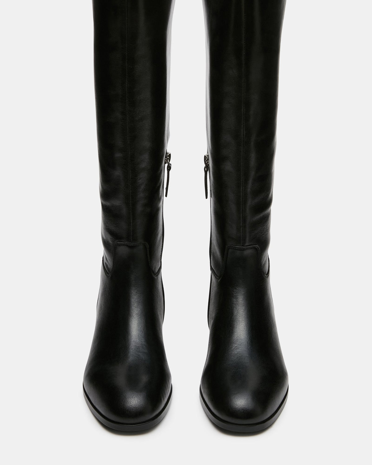 CANTER BLACK LEATHER WIDE CALF