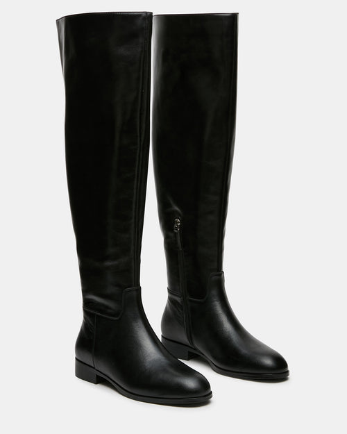 CANTER CUERO NEGRO PANTORRILLA ANCHA