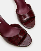 CUIR KENDRIX OSTRICH CERISE FONCÉ