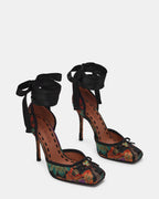 LARINA BROCART MULTICOLORE NOIR