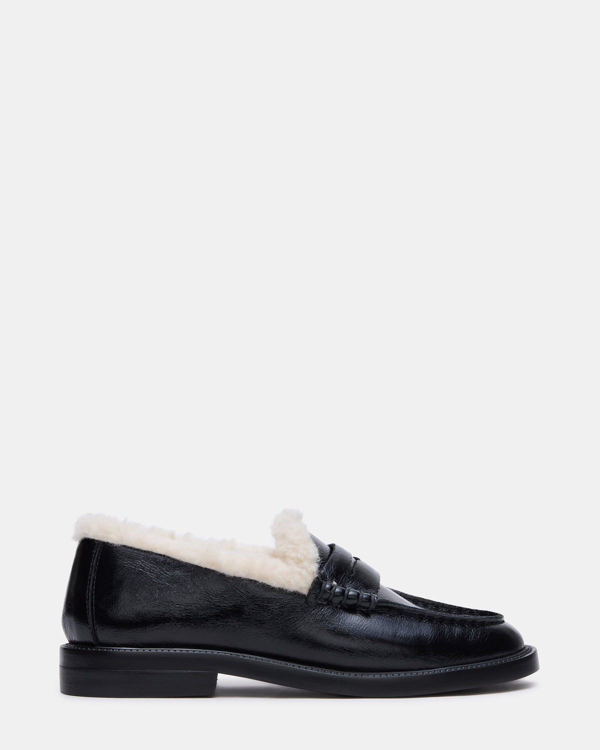 CUIR NOIR FAUSSE FOURRURE MADISON