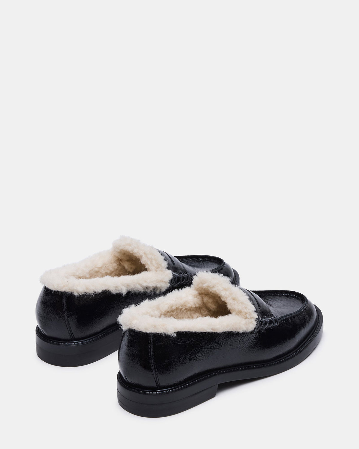 CUIR NOIR FAUSSE FOURRURE MADISON
