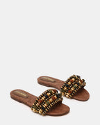 MARIKA PERLES RAPHIA MARRON