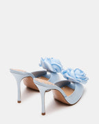 PRIYA FLEUR SATIN BLEU