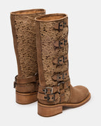 ROCKY FLORAL TAN NUBUCK