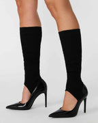 1 PACK STIRRUP LEG WARMERS BLACK