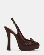 SOFIE SATIN MARRON