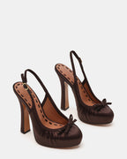 SOFIE SATIN MARRON
